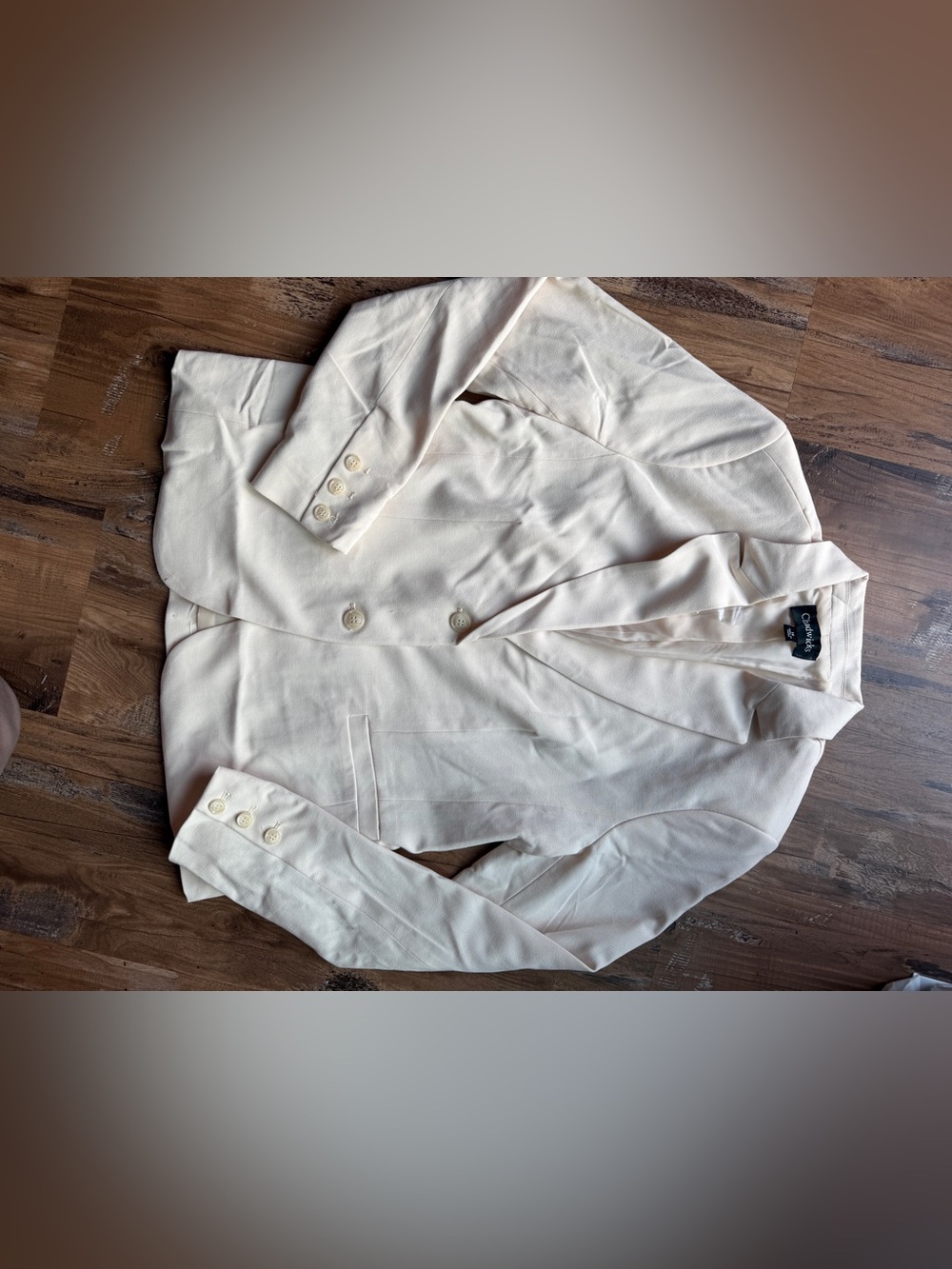 Chadwick’s Elegant Cream Women's Blazer Jacket